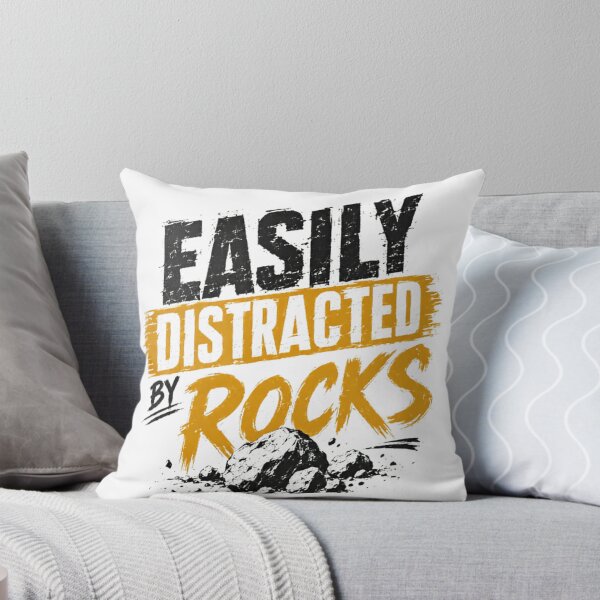 Item preview, Easily Distracted By Rocks Geologist Rock Collector Mineral Hobby designed and sold by SkeletonsDanger.
