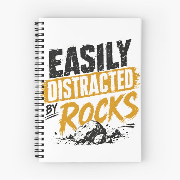Item preview, Easily Distracted By Rocks Geologist Rock Collector Mineral Hobby designed and sold by SkeletonsDanger.