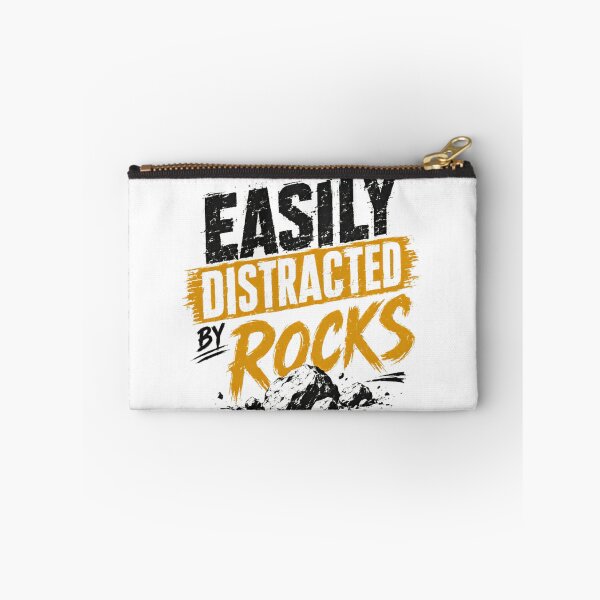 Item preview, Easily Distracted By Rocks Geologist Rock Collector Mineral Hobby designed and sold by SkeletonsDanger.