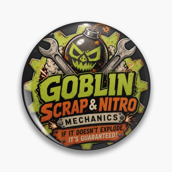 Item preview, Goblin Scrap and Nitro Mechanics - DND RPG Meme designed and sold by Dice_Goblin_Studio.