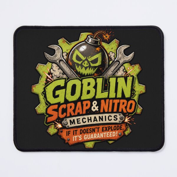 Item preview, Goblin Scrap and Nitro Mechanics - DND RPG Meme designed and sold by Dice_Goblin_Studio.
