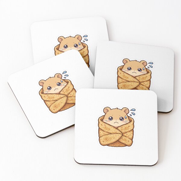Item preview, Anxiety Hamster in Toast Blanket - Kawaii Burrito Art designed and sold by FBA.