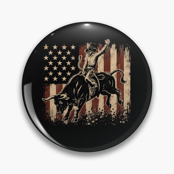 Artikelvorschau, Vintage American Rodeo Bull Rider Retro Western entworfen und verkauft von Moizento.
