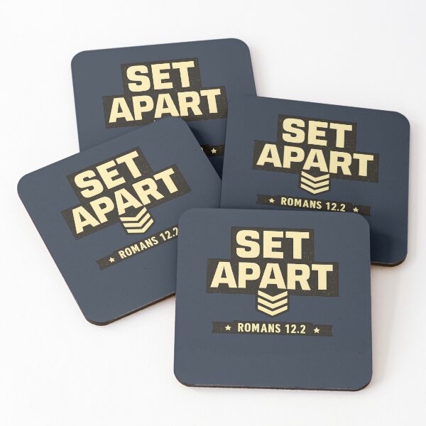 Item preview, Set Apart | Romans 12:2 | Christian Men Gift | Bold Faith Gift | Biblical Manhood Apparel designed and sold by HooptownRV.