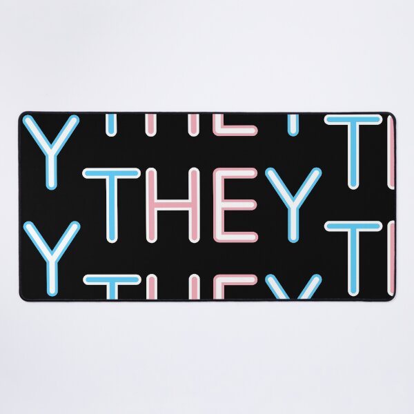 Item preview, THEY/THEM Trans Flag Pronouns designed and sold by MAN3ATR.