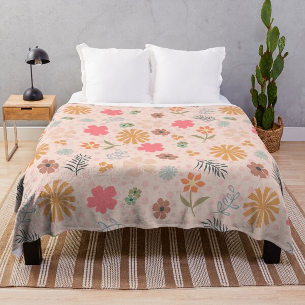 Item preview, Retro Floral Seamless Pattern | Groovy Wildflower Nursery Fabric Design designed and sold by mistywoodstudio.