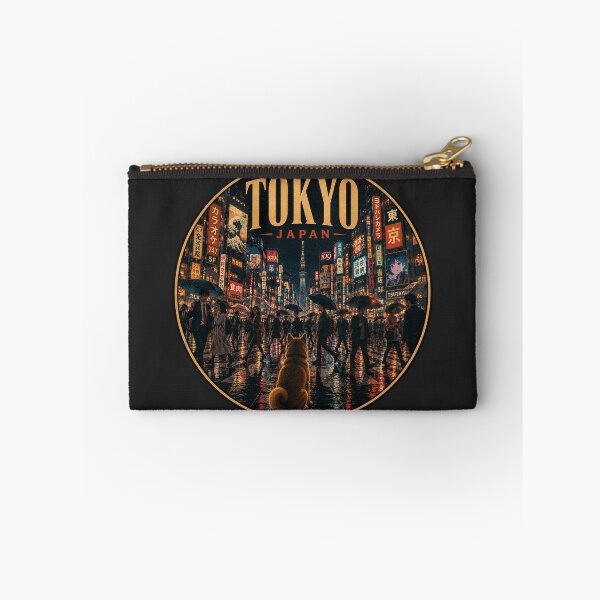 Item preview, Tokyo Japan Shiba Inu Vintage Travel Poster designed and sold by FireWildChild.