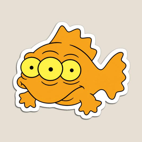 Item preview, Three-Eyed Orange Fish designed and sold by Mandamelo Now.