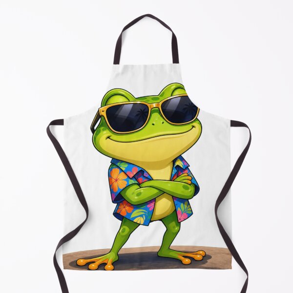 Item preview, Frog in Sunglasses – Summer Vibes designed and sold by Red1-Emporium.