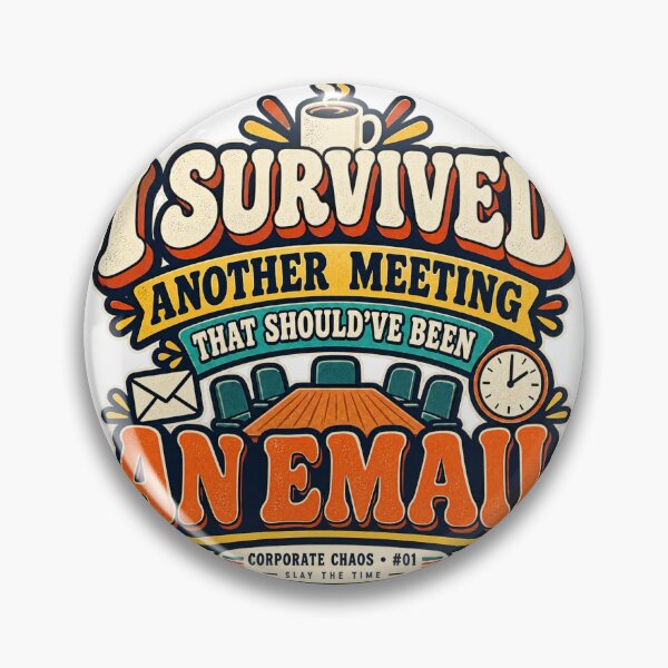 Item preview, I Survived Another Meeting That Should’ve Been an Email – Funny Office Humor designed and sold by SLAYTHESPACE.
