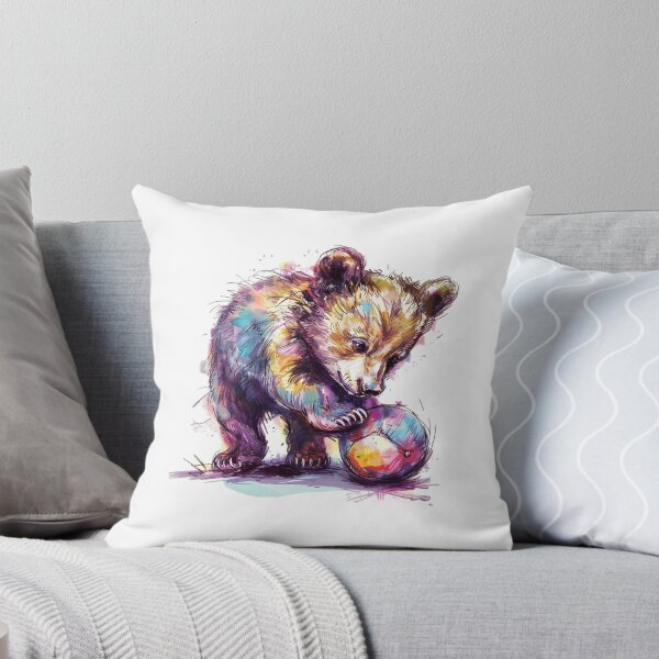 Item preview, Bear Cub | Cute Woodland Animal Watercolor Art designed and sold by Mandayartstudio.