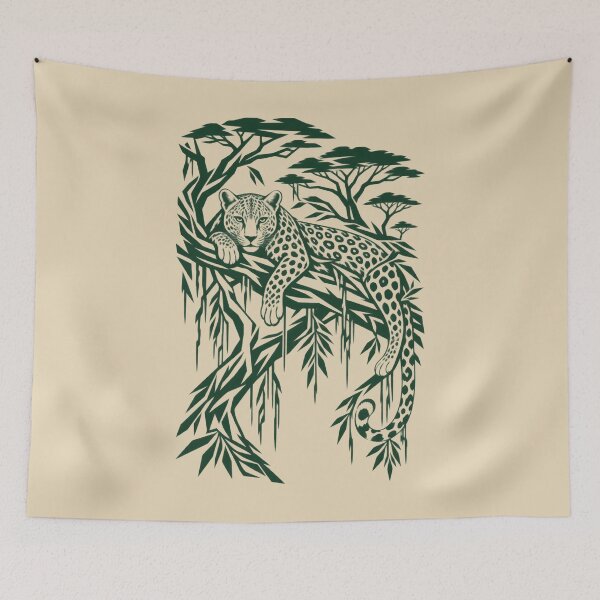 Item preview, Botanical Wildlife Shirt - Leopard In a Tree designed and sold by JonelCrafts.