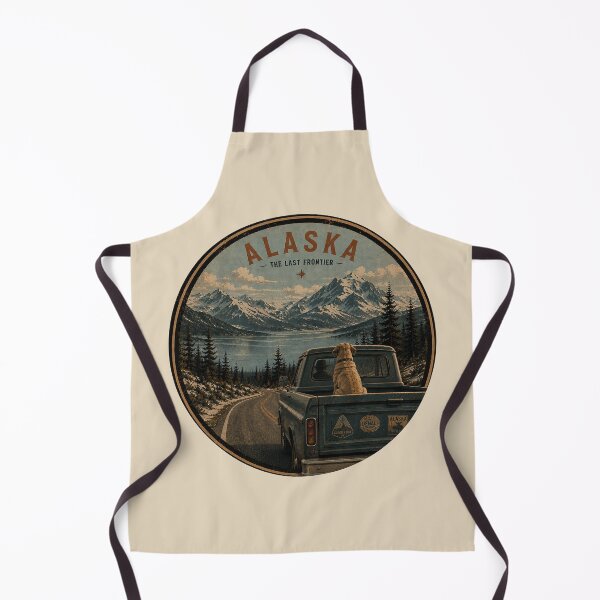 Item preview, Labrador Alaska Vintage Road Trip Dog Travel Poster designed and sold by FireWildChild.
