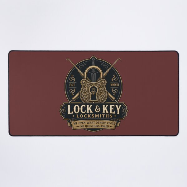 Item preview, Lock and Key Specialty Locksmiths - Rogue DND RPG Meme designed and sold by Dice_Goblin_Studio.