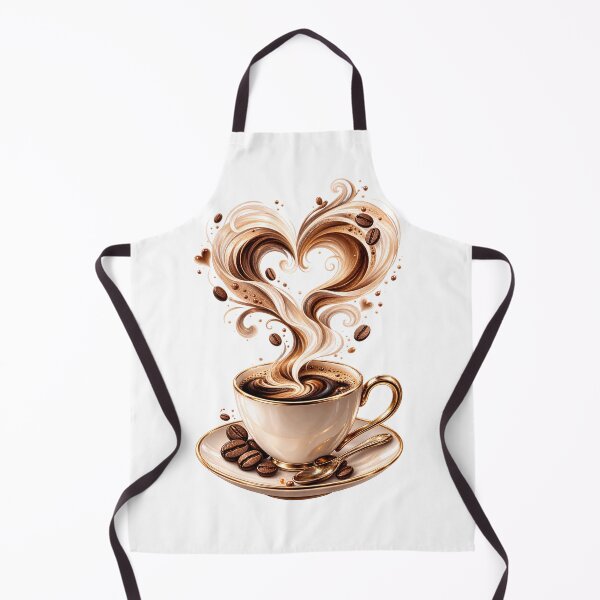 Item preview, Coffee Love | Heart Shaped Steam & Elegant Coffee Cup designed and sold by CalmMandala.