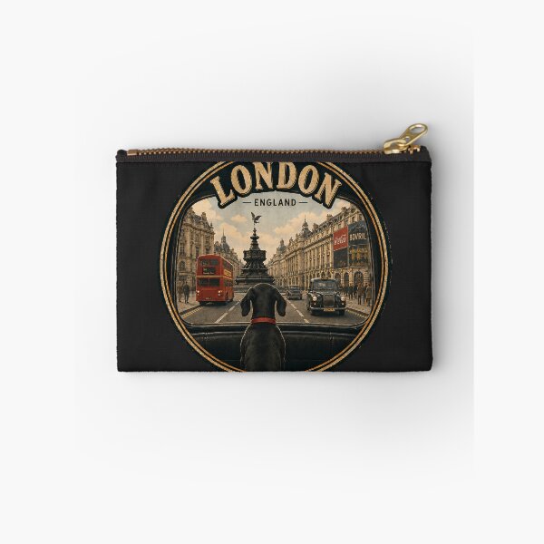 Item preview, Dachshund London England Vintage Travel designed and sold by FireWildChild.