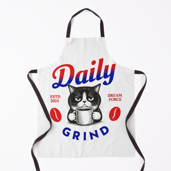 Item preview, Daily Grind Funny Black Cat Coffee T-Shirt – Grumpy Cat Caffeine Lover Design | Coffee First Cat Lover Gift | Vintage Retro Graphic Tee designed and sold by TeehMeow.