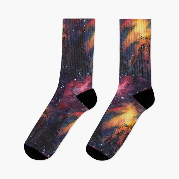 Item preview, The Stars Grew from the Dark, Cosmic Botanical Watercolour designed and sold by ArithraStudio.