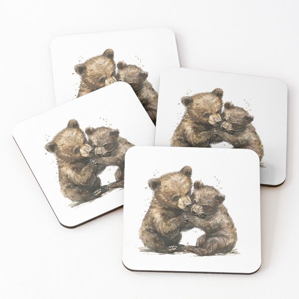 Item preview, Bear Cub | Cute Woodland Animal Watercolor Art designed and sold by Mandayartstudio.