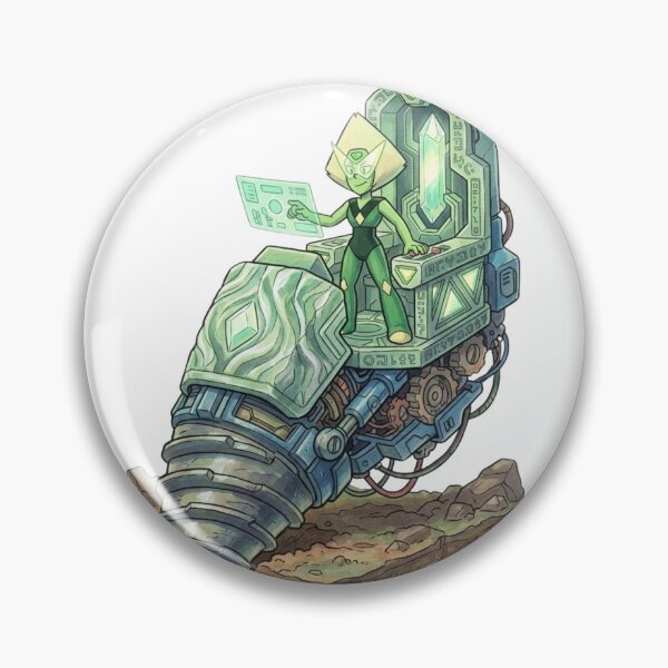Item preview, Peridot Operating the Gem Driller (Steven Universe Tech) designed and sold by 0Zetgest.