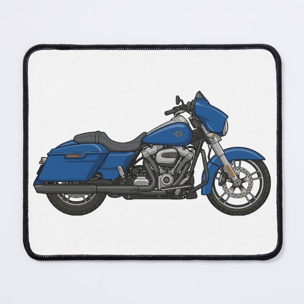 Item preview, Blue Harley-Davidson Street Glide Vector - Clean Line Art Illustration designed and sold by Leeded.