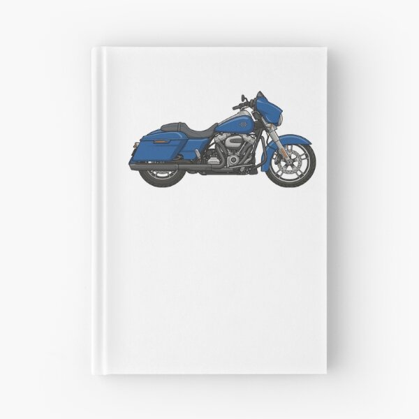 Item preview, Blue Harley-Davidson Street Glide Vector - Clean Line Art Illustration designed and sold by Leeded.