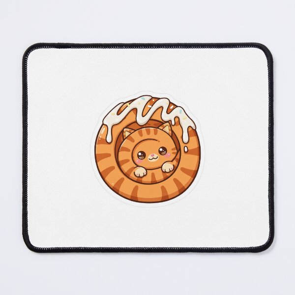 Item preview, Cinnamon Roll Cat - Kawaii Bakery Cat Art designed and sold by FBA.