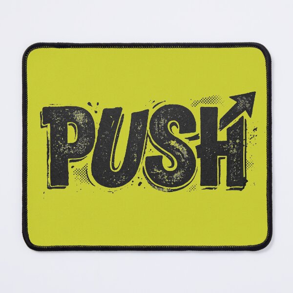 Item preview, Push Forward Motivation Arrow Vintage Grunge Typography designed and sold by KiwiRider.