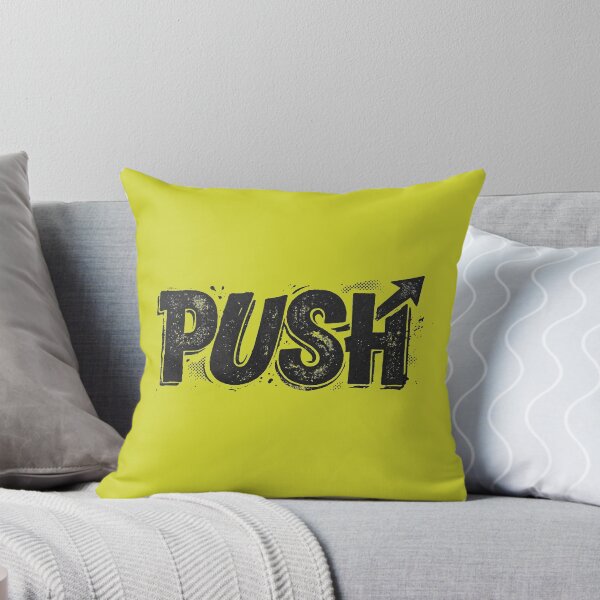 Item preview, Push Forward Motivation Arrow Vintage Grunge Typography designed and sold by KiwiRider.