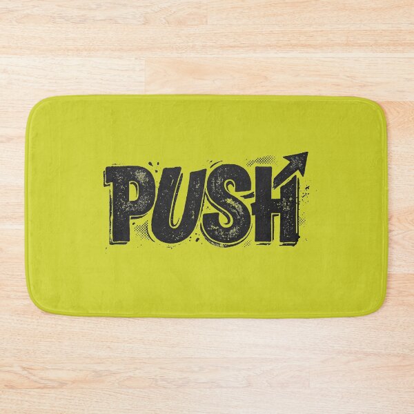 Item preview, Push Forward Motivation Arrow Vintage Grunge Typography designed and sold by KiwiRider.