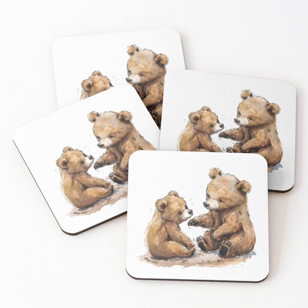 Item preview, Bear Cub | Cute Woodland Animal Watercolor Art designed and sold by Mandayartstudio.
