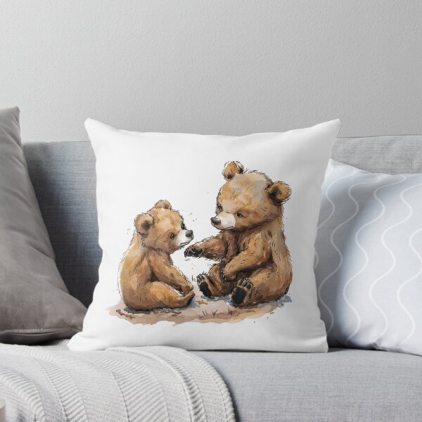 Item preview, Bear Cub | Cute Woodland Animal Watercolor Art designed and sold by Mandayartstudio.