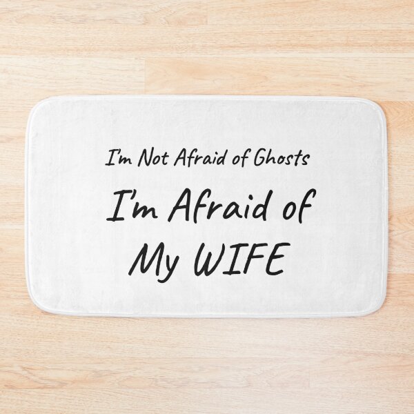 Item preview, I'm Not Afraid of Ghosts I'm Afraid of My Wife Funny Halloween Tee designed and sold by low battery meme design.
