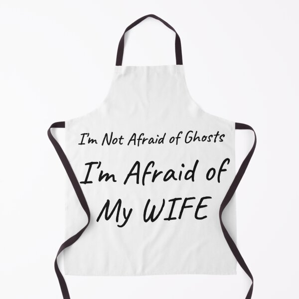 Item preview, I'm Not Afraid of Ghosts I'm Afraid of My Wife Funny Halloween Tee designed and sold by low battery meme design.