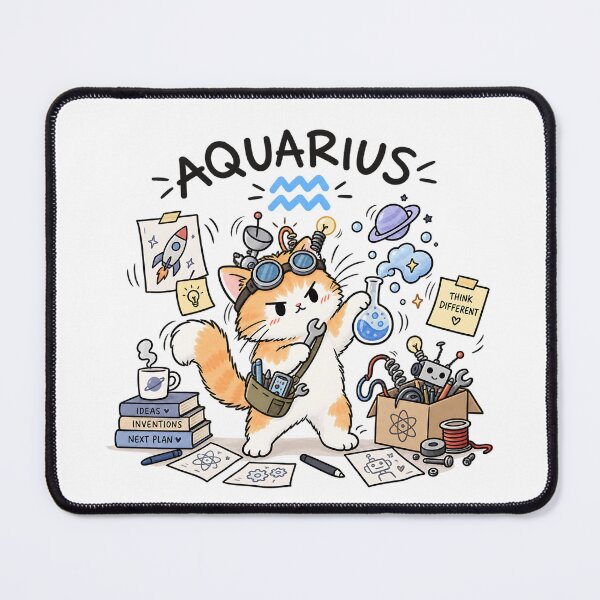 Item preview, Aquarius Cat – Think Different designed and sold by NucciCollective.
