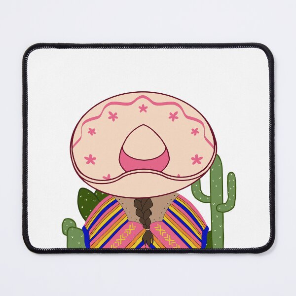 Item preview, Mexican Pink Embroidered Girl with Braids designed and sold by May23ELA.