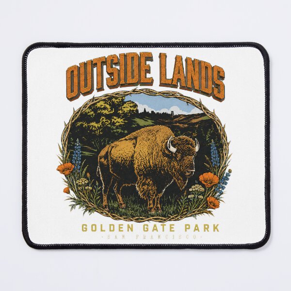 Item preview, Outside Lands Golden Gate Park San Francisco Bison Vintage designed and sold by Unique personality⭐⭐⭐⭐⭐.