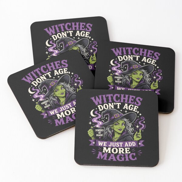 Item preview, Witches Don’t Age We Just Add More Magic – Funny Witch Birthday Halloween Design designed and sold by SVALANART.