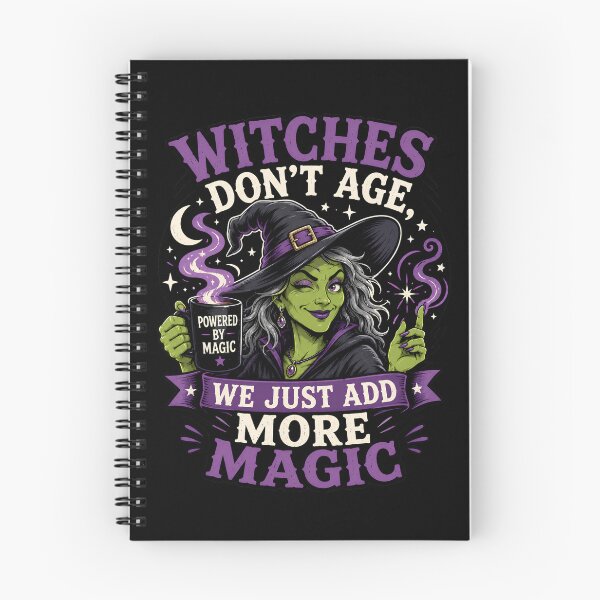 Item preview, Witches Don’t Age We Just Add More Magic – Funny Witch Birthday Halloween Design designed and sold by SVALANART.