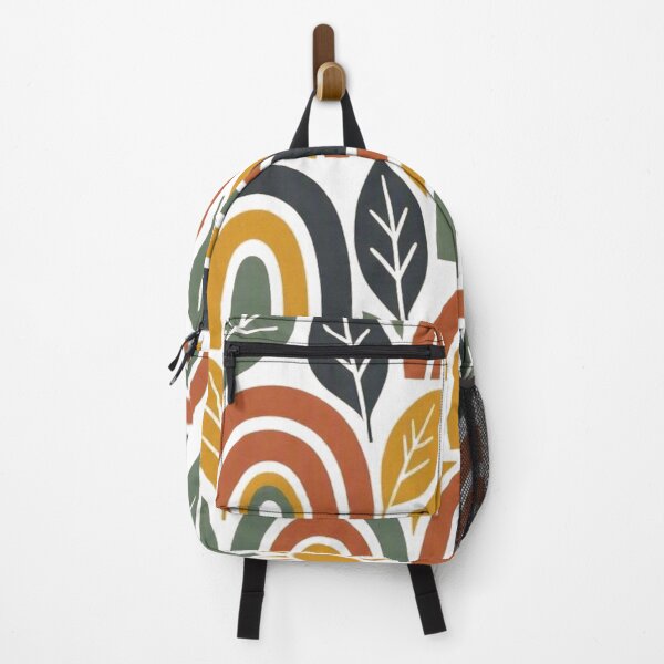 Item preview, Mid Century Modern Retro Rainbow & Sun Boho Pattern designed and sold by Dabis26.