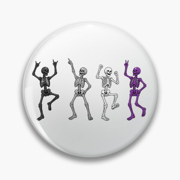 Item preview, Halloween Dancing Skeletons - Asexual Pride designed and sold by Travelslightly.