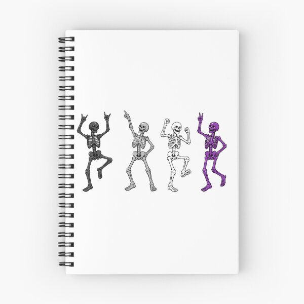 Item preview, Halloween Dancing Skeletons - Asexual Pride designed and sold by Travelslightly.