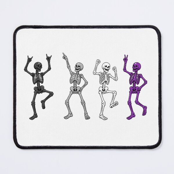 Item preview, Halloween Dancing Skeletons - Asexual Pride designed and sold by Travelslightly.