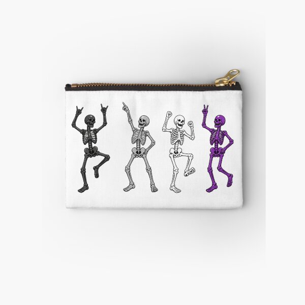 Item preview, Halloween Dancing Skeletons - Asexual Pride designed and sold by Travelslightly.