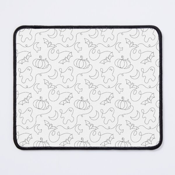 Item preview, Minimalist One Line Art Halloween Ghost and Pumpkin Pattern designed and sold by Patternpulseee.