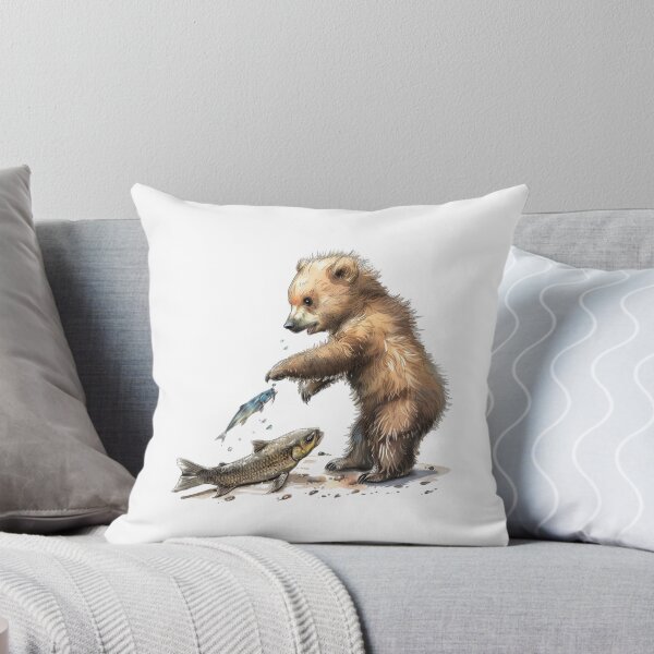 Item preview, Bear Cub | Cute Woodland Animal Watercolor Art designed and sold by Mandayartstudio.