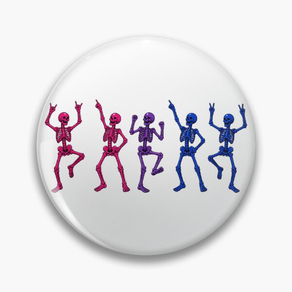 Item preview, Halloween Dancing Skeletons - Bisexual Pride designed and sold by Travelslightly.