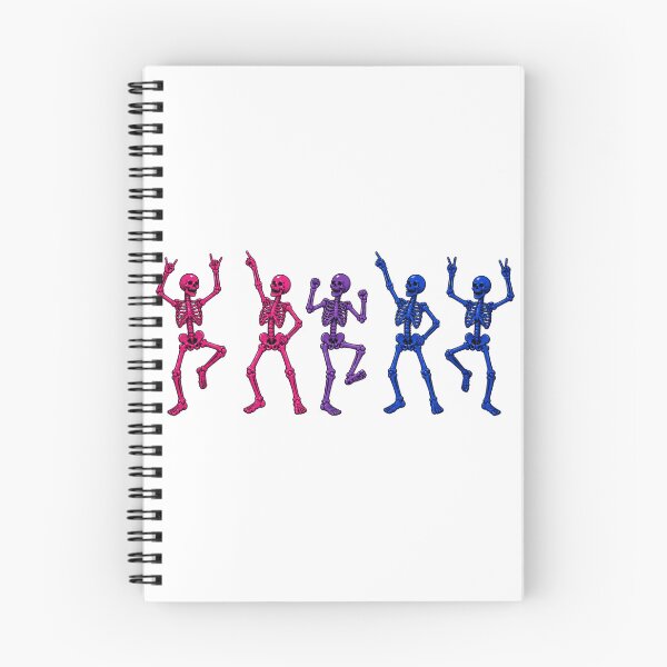Item preview, Halloween Dancing Skeletons - Bisexual Pride designed and sold by Travelslightly.