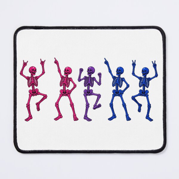 Item preview, Halloween Dancing Skeletons - Bisexual Pride designed and sold by Travelslightly.