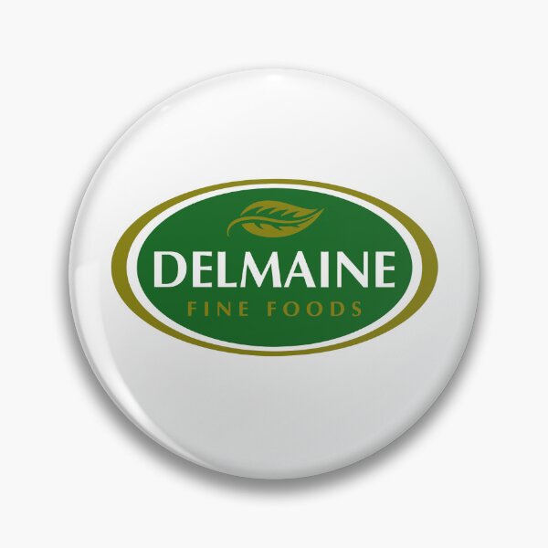Item preview, Delmaine Fine Foods Green Oval Leaf Badge Logo designed and sold by zexwbt.